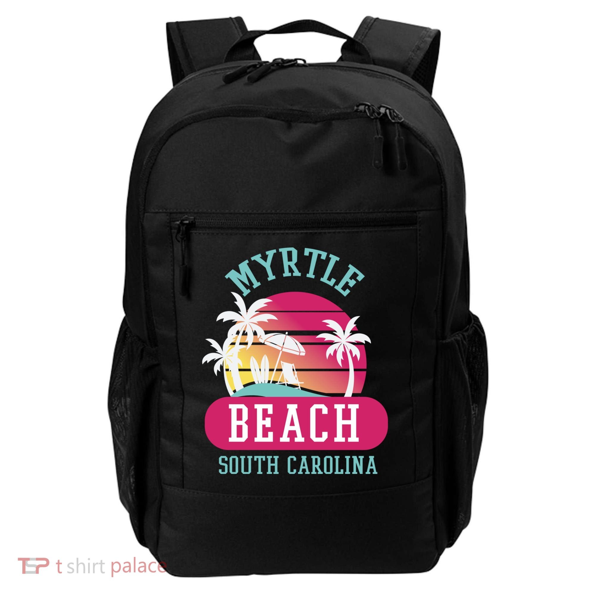 Retro Cool Myrtle Beach Sc Beaches Gift Backpack