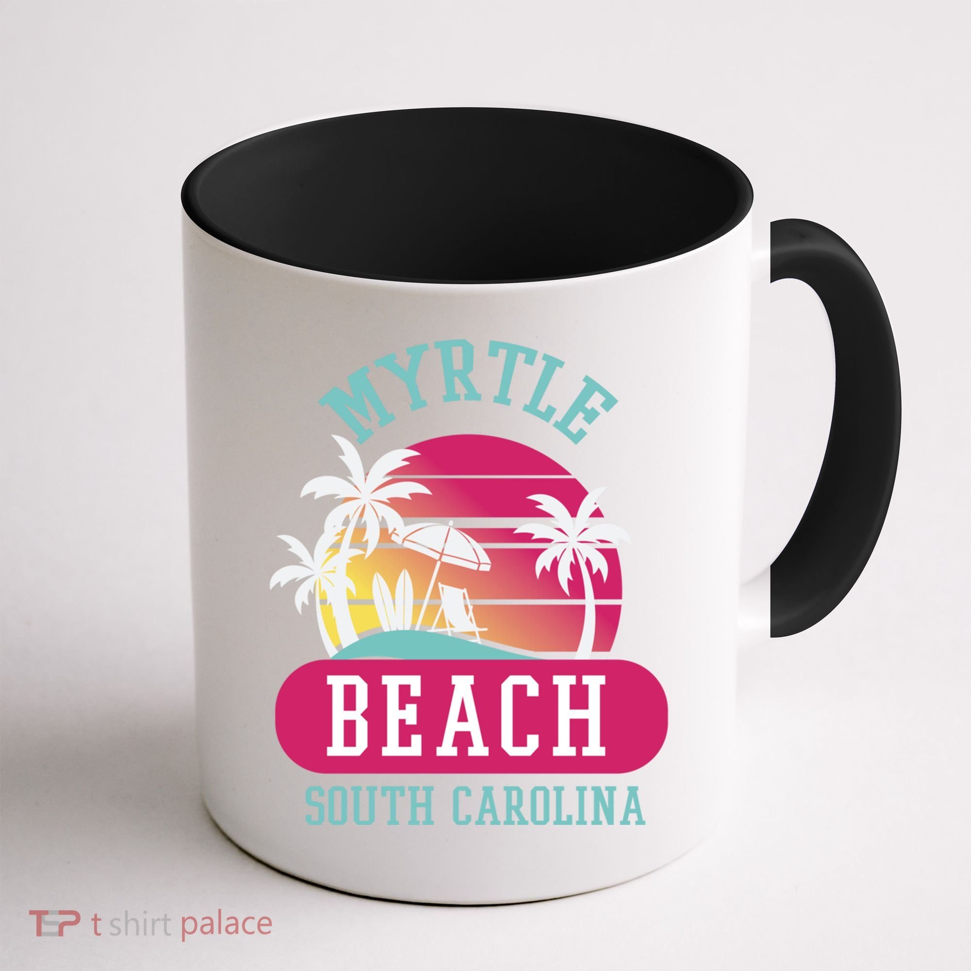 Retro Cool Myrtle Beach Sc Beaches Gift Coffee Mug