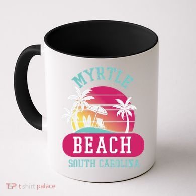 Retro Cool Myrtle Beach Sc Beaches Gift Coffee Mug