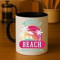 Retro Cool Myrtle Beach Sc Beaches Gift Coffee Mug thumb 4