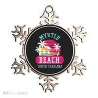 Retro Cool Myrtle Beach Sc Beaches Gift Ornament thumb 0