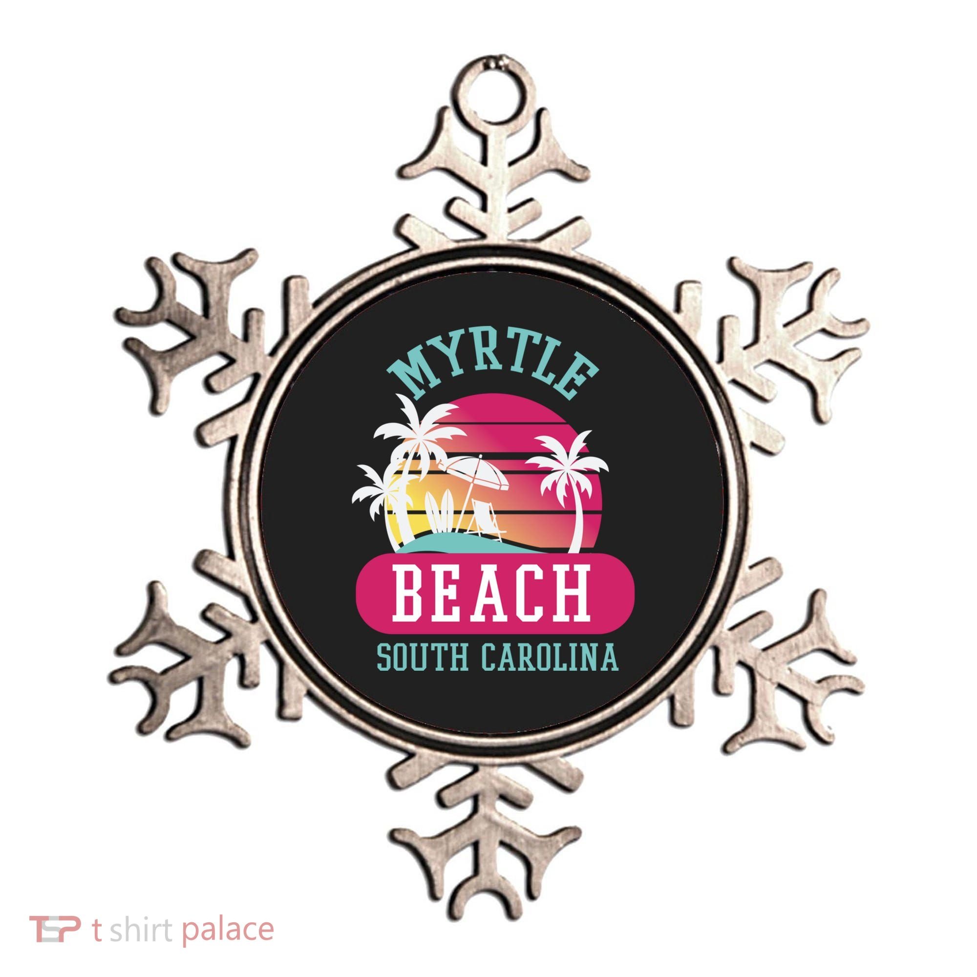 Retro Cool Myrtle Beach Sc Beaches Gift Ornament