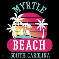 Retro Cool Myrtle Beach Sc Beaches Gift Ornament thumb 1