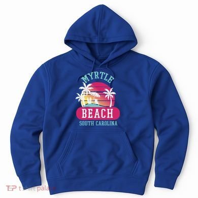 Retro Cool Myrtle Beach Sc Beaches Gift Hoodie