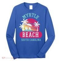 Retro Cool Myrtle Beach Sc Beaches Gift Long Sleeve Shirt thumb 0