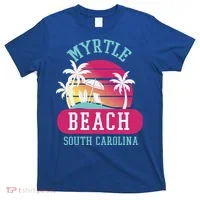 Retro Cool Myrtle Beach Sc Beaches Gift T-Shirt thumb 0