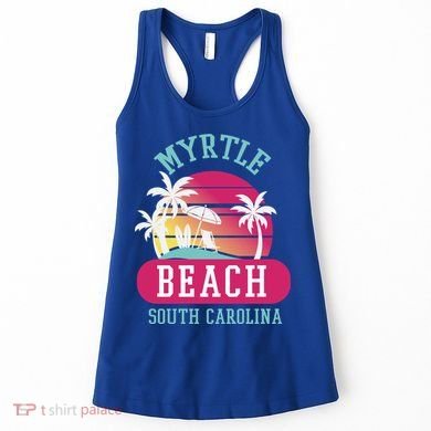 Retro Cool Myrtle Beach Sc Beaches Gift Women's Tank Top