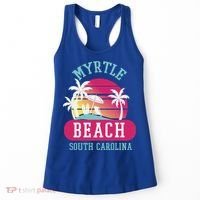 Retro Cool Myrtle Beach Sc Beaches Gift Women's Tank Top thumb 0