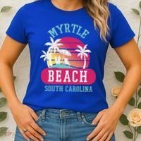 Retro Cool Myrtle Beach Sc Beaches Gift Women's T-Shirt thumb 2