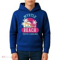 Retro Cool Myrtle Beach Sc Beaches Gift Kids Hoodie thumb 4