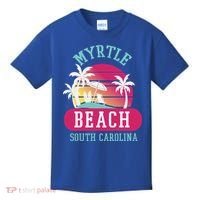 Retro Cool Myrtle Beach Sc Beaches Gift Kids T-Shirt thumb 0
