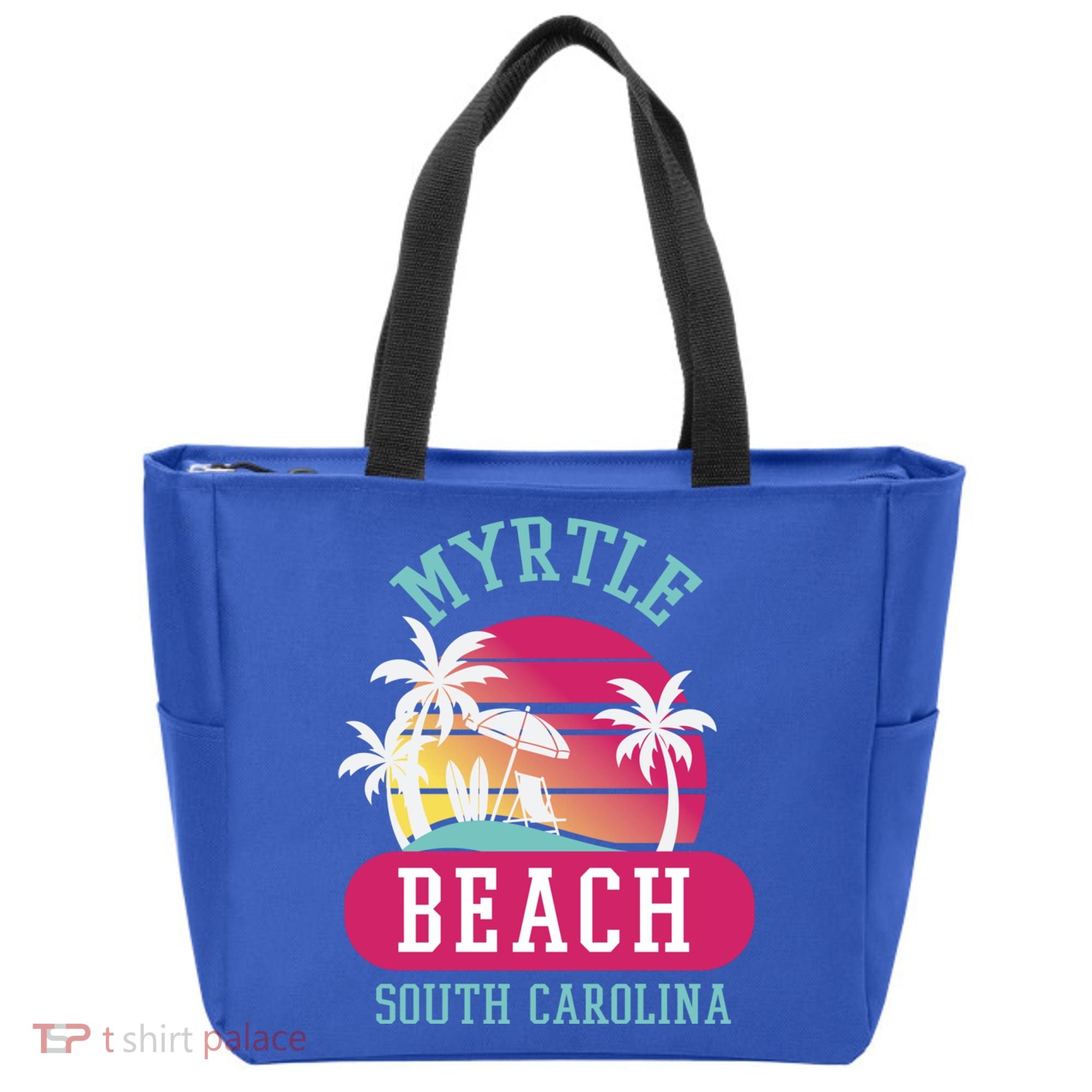 Retro Cool Myrtle Beach Sc Beaches Gift Tote Bag