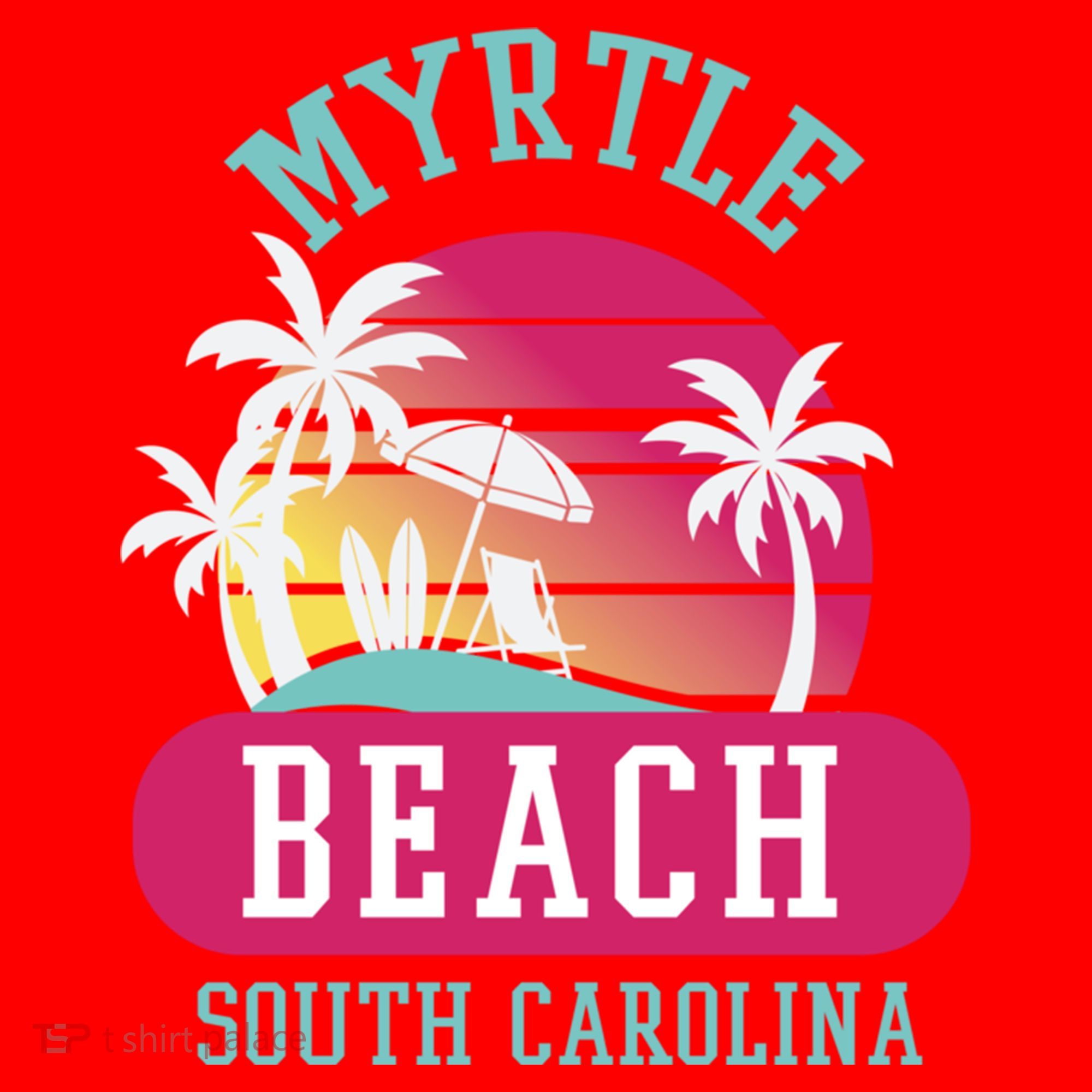 Retro Cool Myrtle Beach Sc Beaches Gift Santa Hat