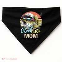 Reel Cool Mom Funny Fishing Quotes For Uncle USA-Made Doggie Bandana thumb 0