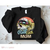 Reel Cool Mom Funny Fishing Quotes For Uncle Sweatshirt thumb 2