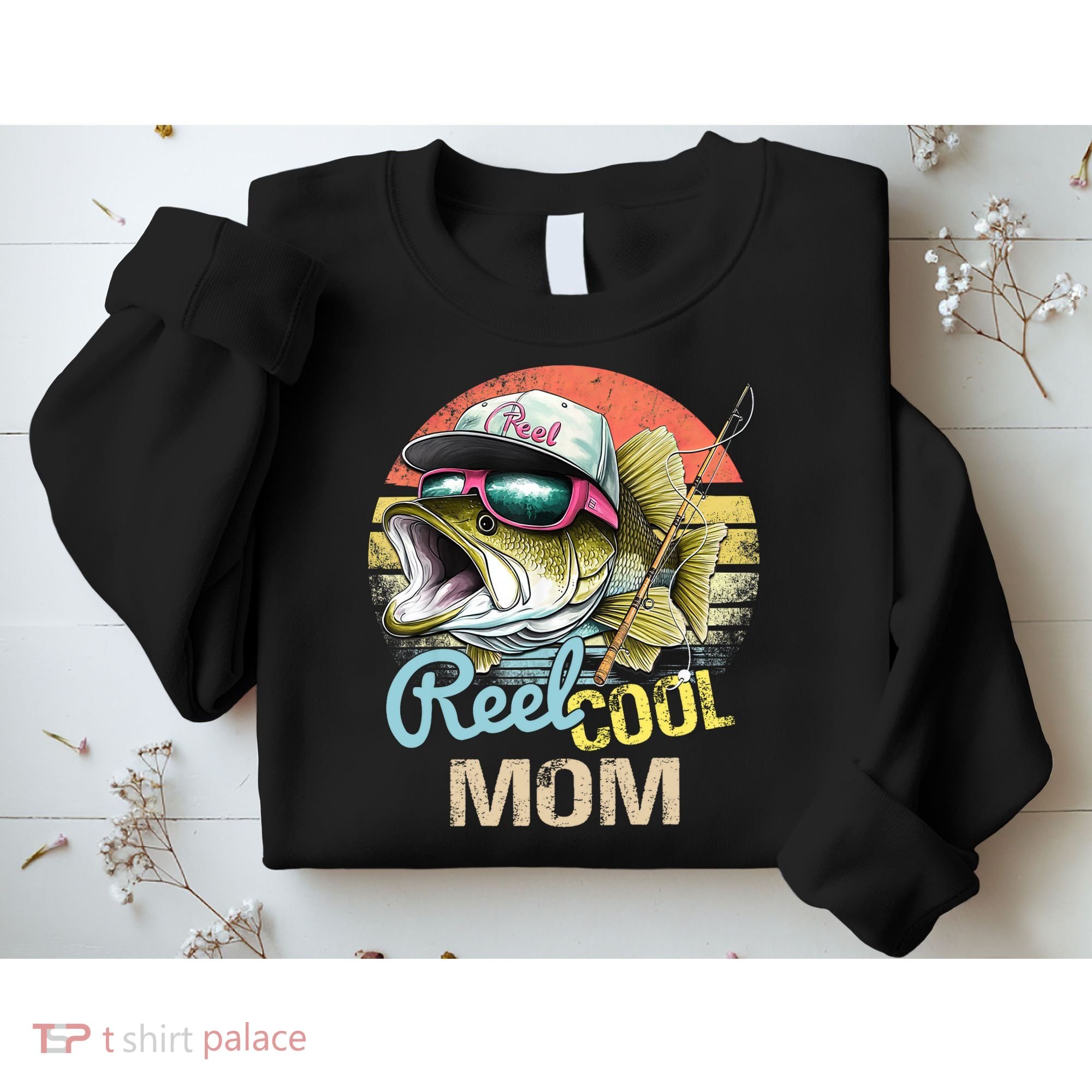 Reel Cool Mom Funny Fishing Quotes For Uncle Sweatshirt