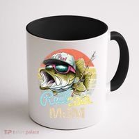 Reel Cool Mom Funny Fishing Quotes For Uncle Coffee Mug thumb 1