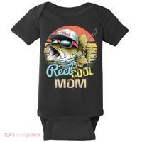 Reel Cool Mom Funny Fishing Quotes For Uncle Baby Bodysuit thumb 0
