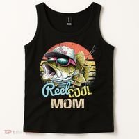 Reel Cool Mom Funny Fishing Quotes For Uncle Tank Top thumb 2