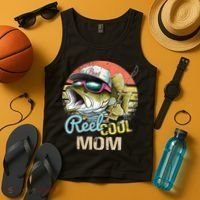 Reel Cool Mom Funny Fishing Quotes For Uncle Tank Top thumb 4