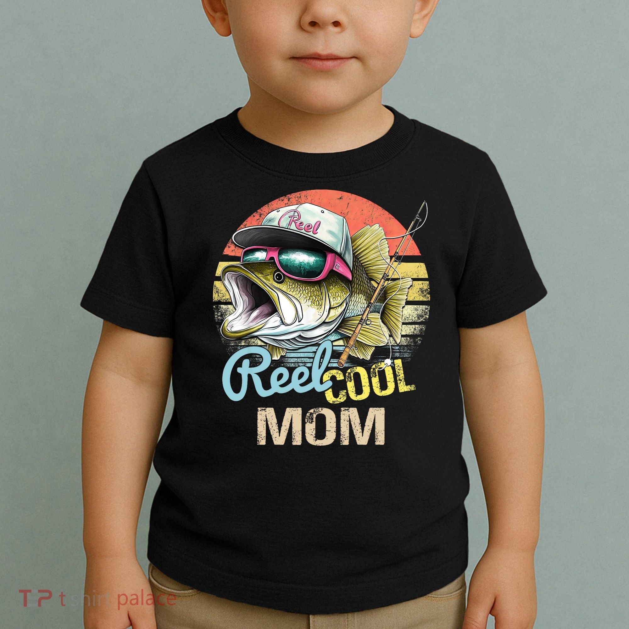 Reel Cool Mom Funny Fishing Quotes For Uncle Toddler T-Shirt