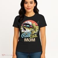 Reel Cool Mom Funny Fishing Quotes For Uncle Women's T-Shirt thumb 4
