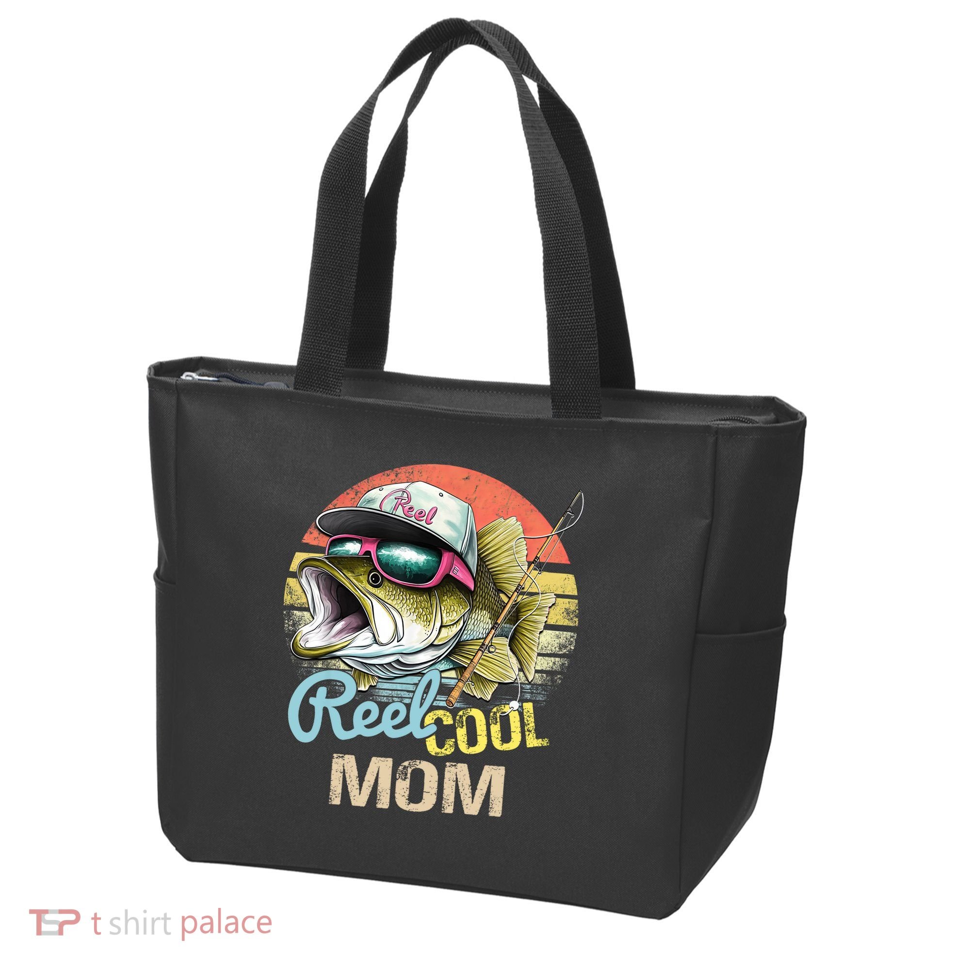 Reel Cool Mom Funny Fishing Quotes For Uncle Tote Bag