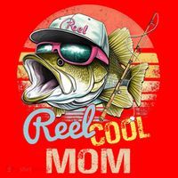 Reel Cool Mom Funny Fishing Quotes For Uncle Santa Hat thumb 1