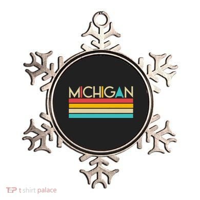 Retro Colors Michigan Ornament
