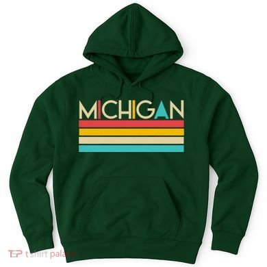 Retro Colors Michigan Hoodie