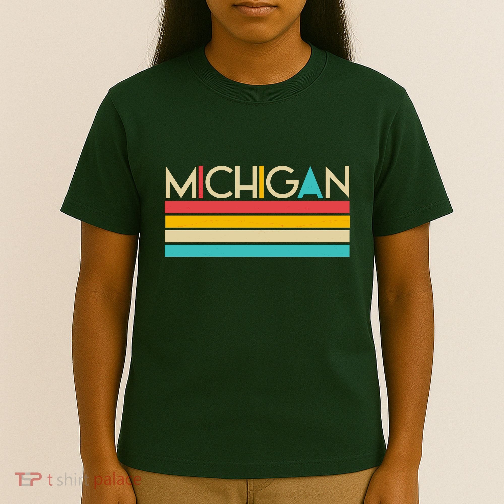 Retro Colors Michigan T-Shirt
