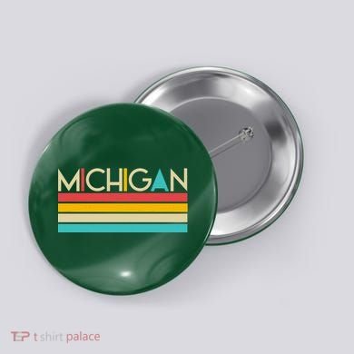 Retro Colors Michigan Button