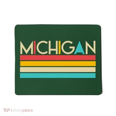 Retro Colors Michigan Mousepad