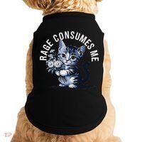 Rage Consumes Me Funny Cat Meme Doggie Tank thumb 0