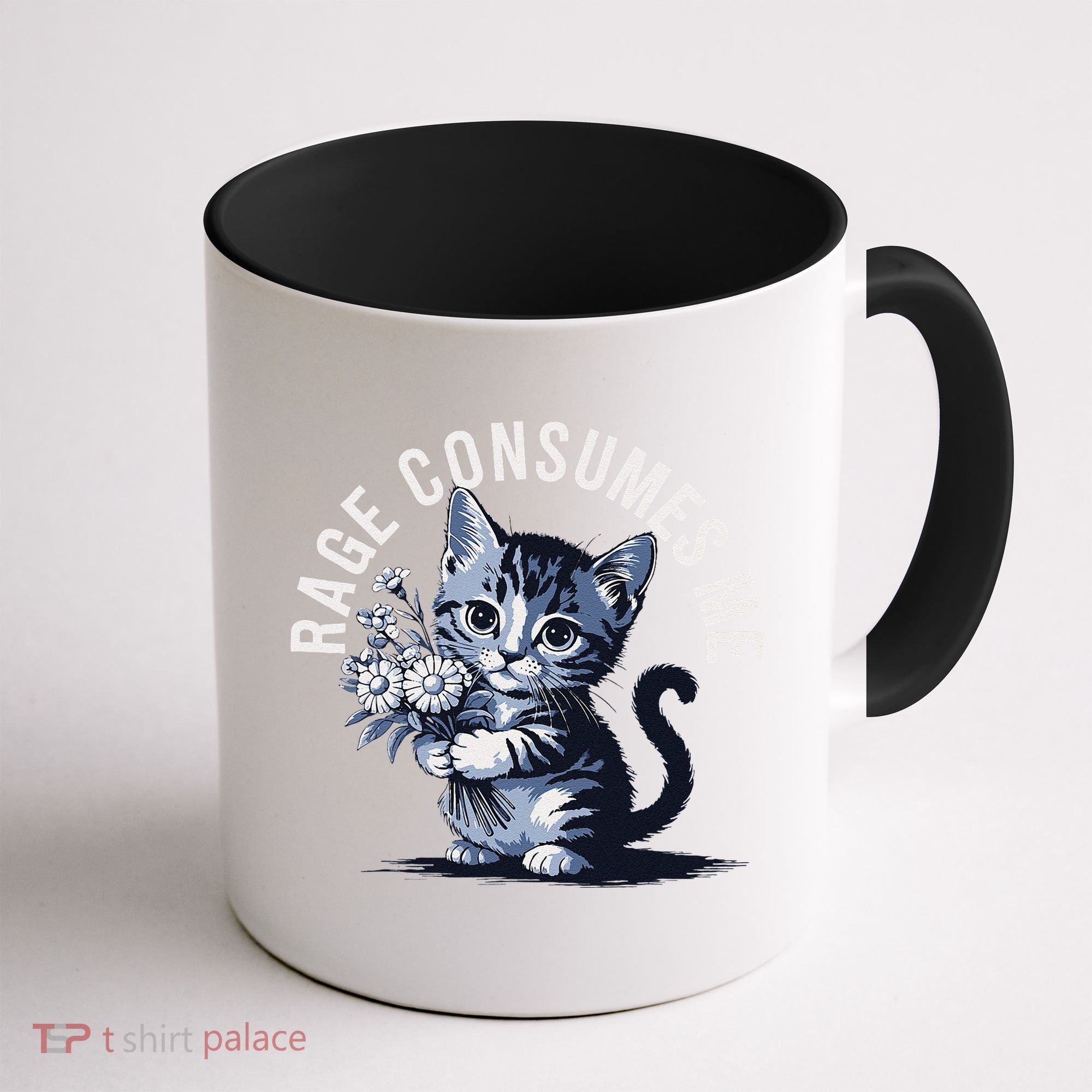 Rage Consumes Me Funny Cat Meme Coffee Mug