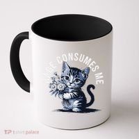 Rage Consumes Me Funny Cat Meme Coffee Mug thumb 0