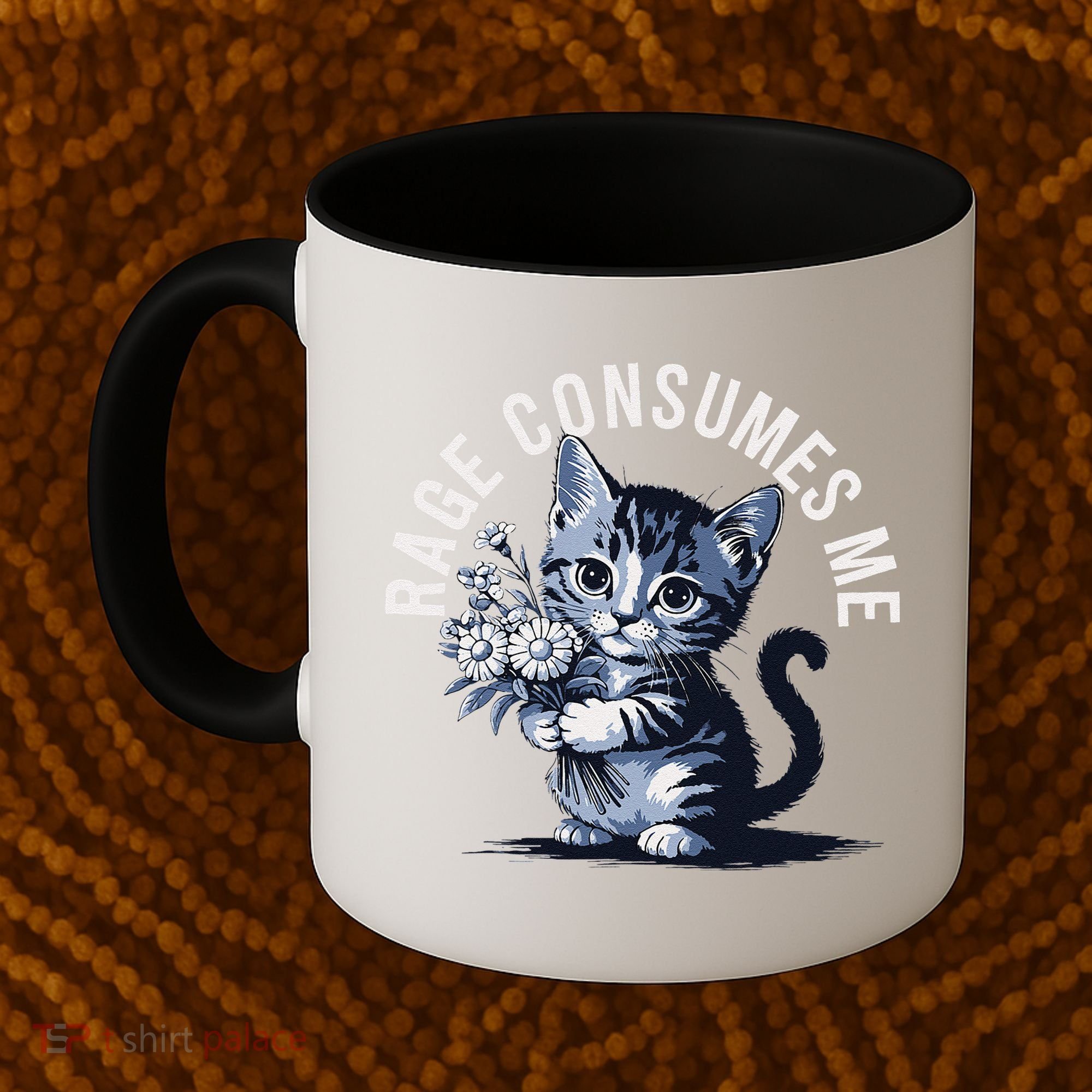 Rage Consumes Me Funny Cat Meme Coffee Mug