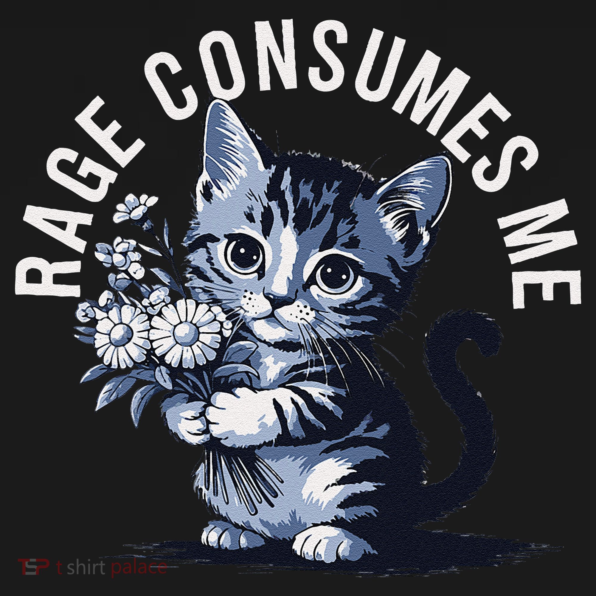 Rage Consumes Me Funny Cat Meme Pajama Set