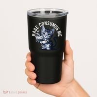 Rage Consumes Me Funny Cat Meme Tumbler thumb 2