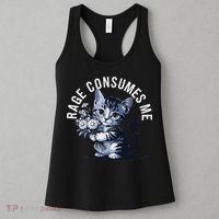 Rage Consumes Me Funny Cat Meme Women's Tank Top thumb 3