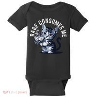 Rage Consumes Me Funny Cat Meme Baby Bodysuit thumb 0