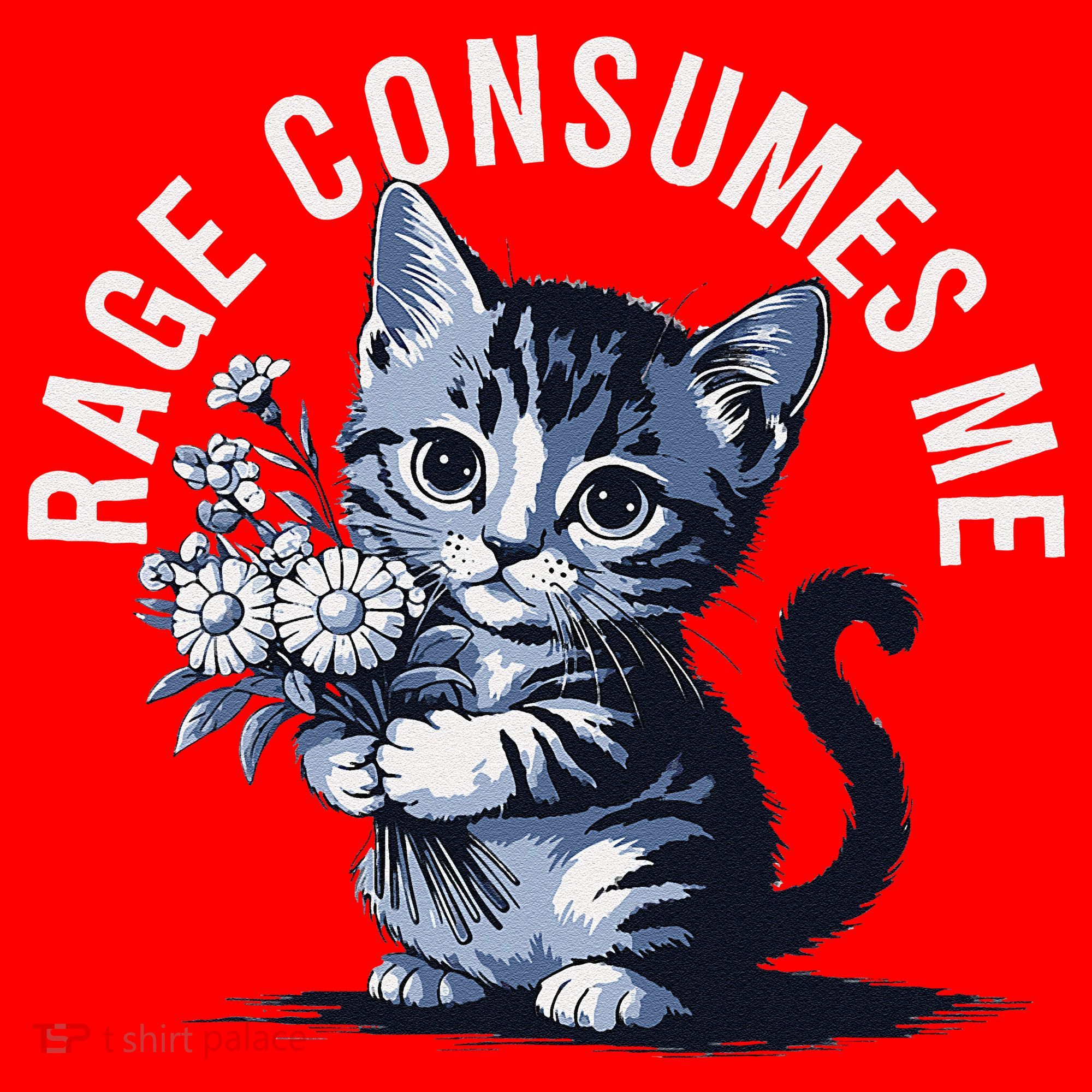 Rage Consumes Me Funny Cat Meme Santa Hat