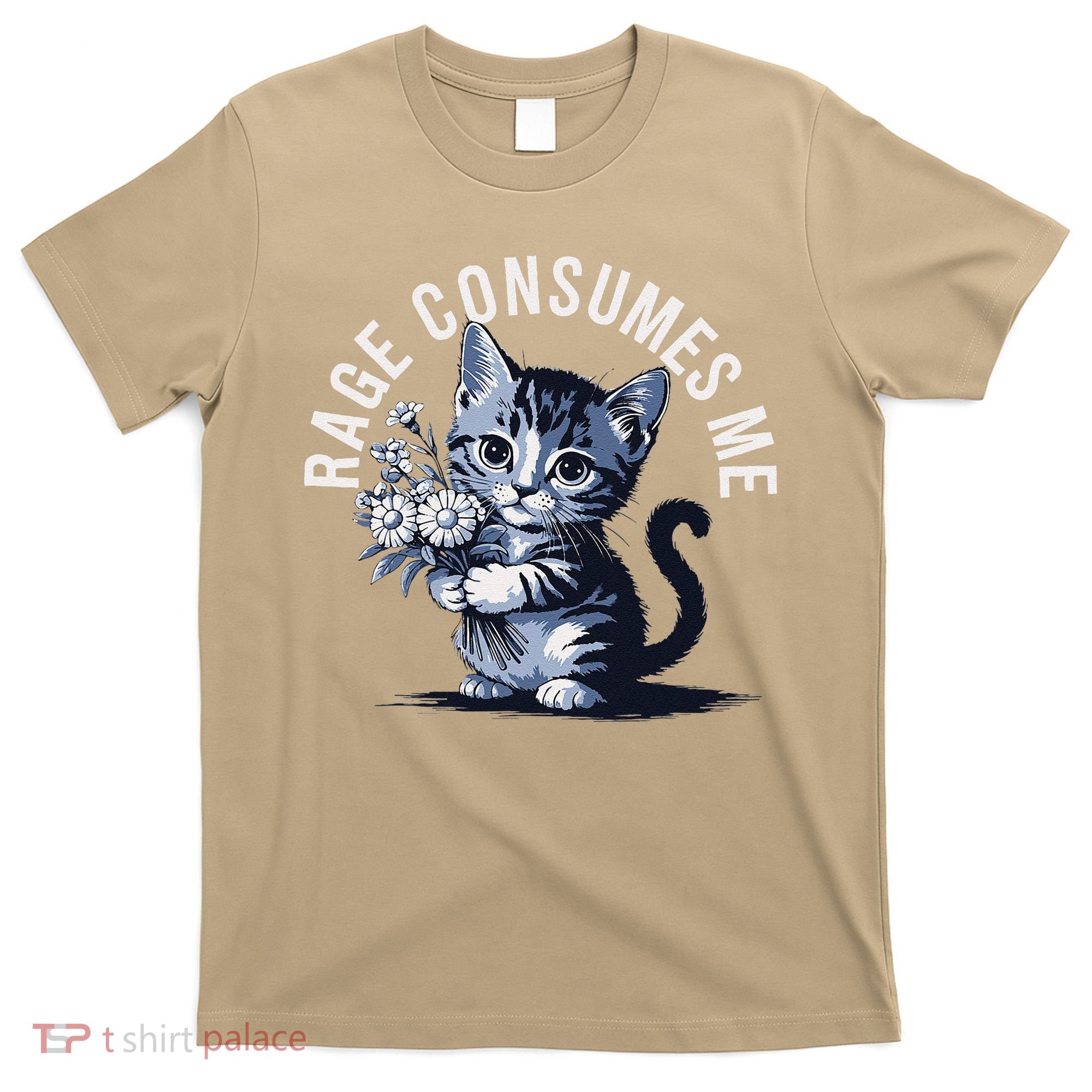 Rage Consumes Me Funny Cat Meme T-Shirt