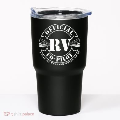 RV CoPilot Motorhome Camping Retirement Adventure Tumbler
