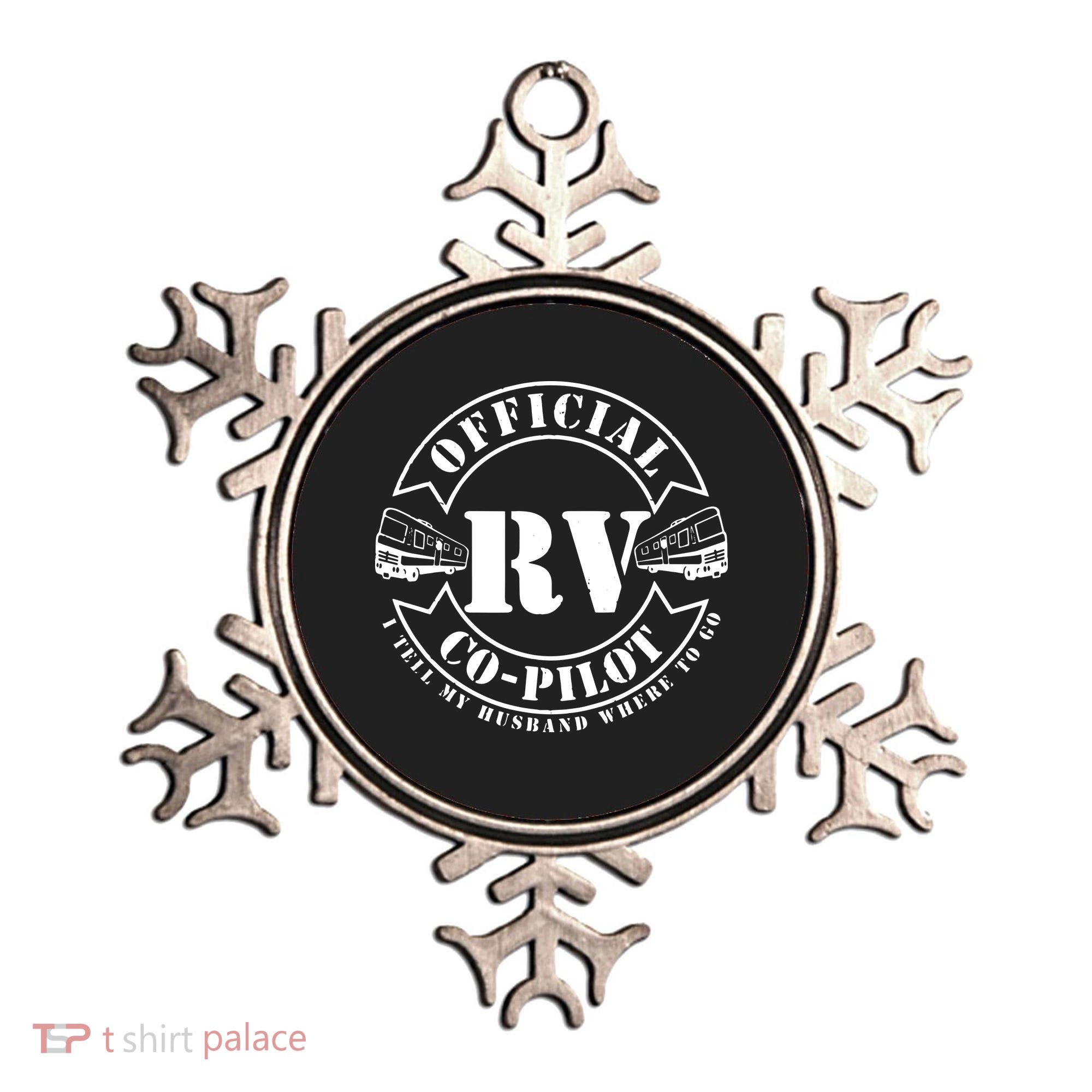 RV CoPilot Motorhome Camping Retirement Adventure Ornament
