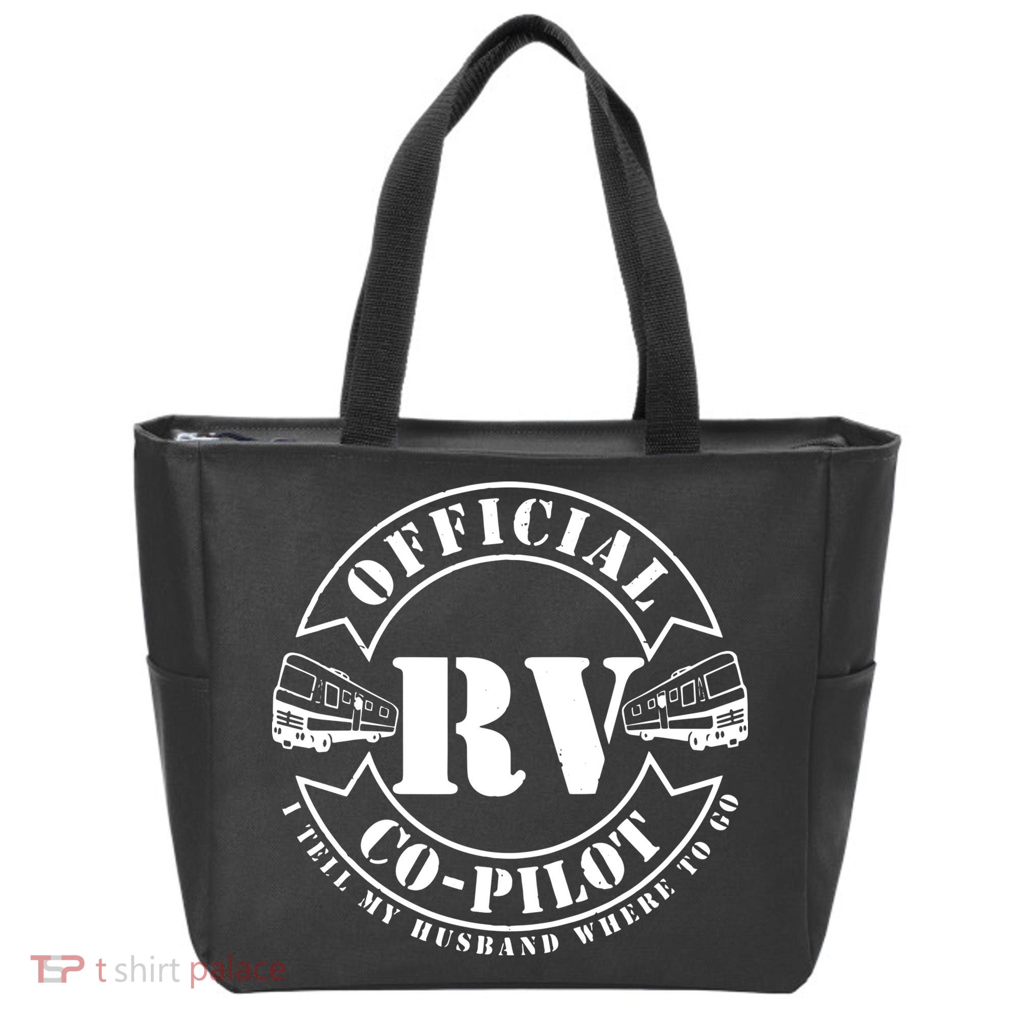 RV CoPilot Motorhome Camping Retirement Adventure Tote Bag