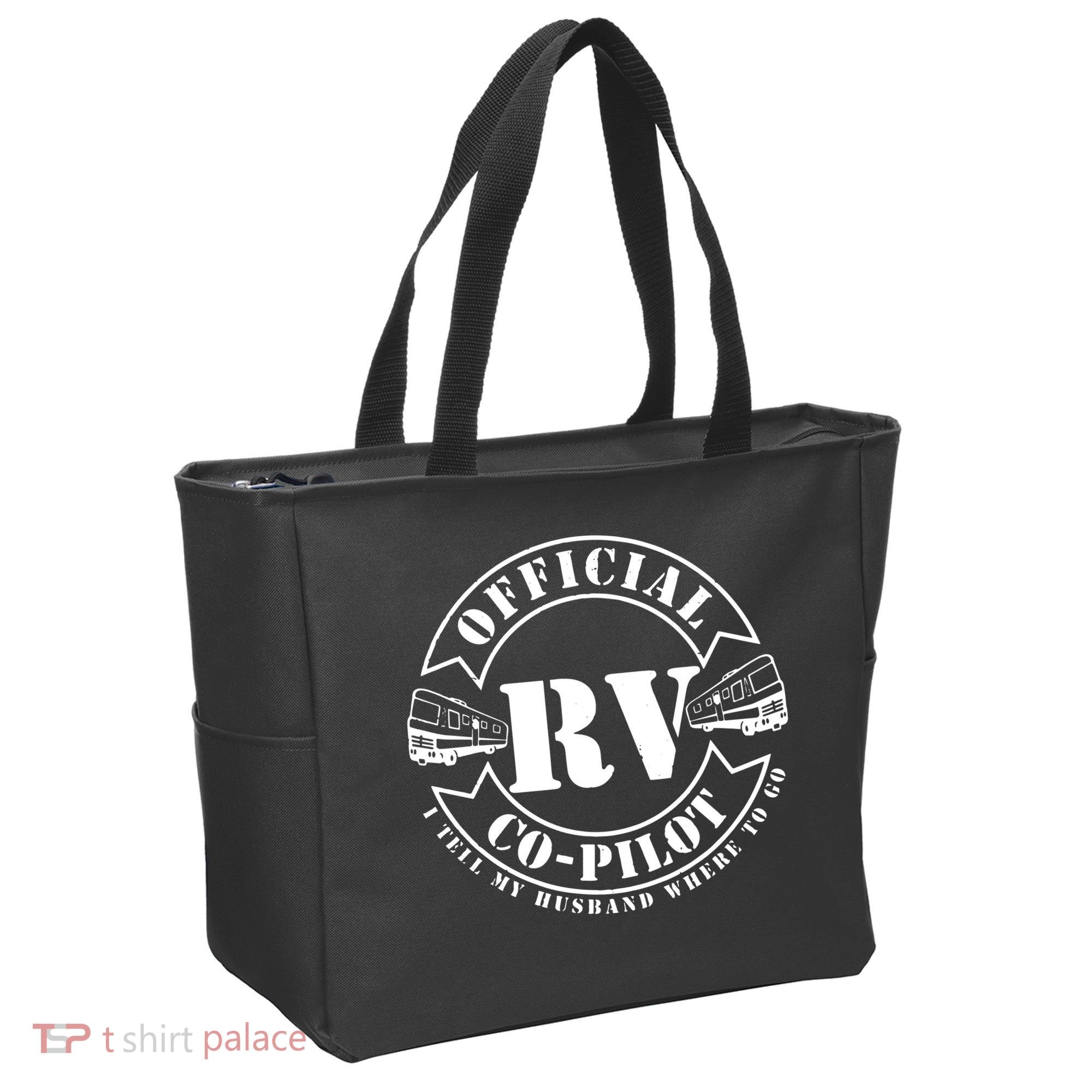RV CoPilot Motorhome Camping Retirement Adventure Tote Bag