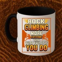 Rock Climbing More Awesome Male Female Climber Funny Gift Coffee Mug thumb 2