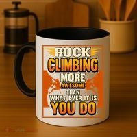 Rock Climbing More Awesome Male Female Climber Funny Gift Coffee Mug thumb 4