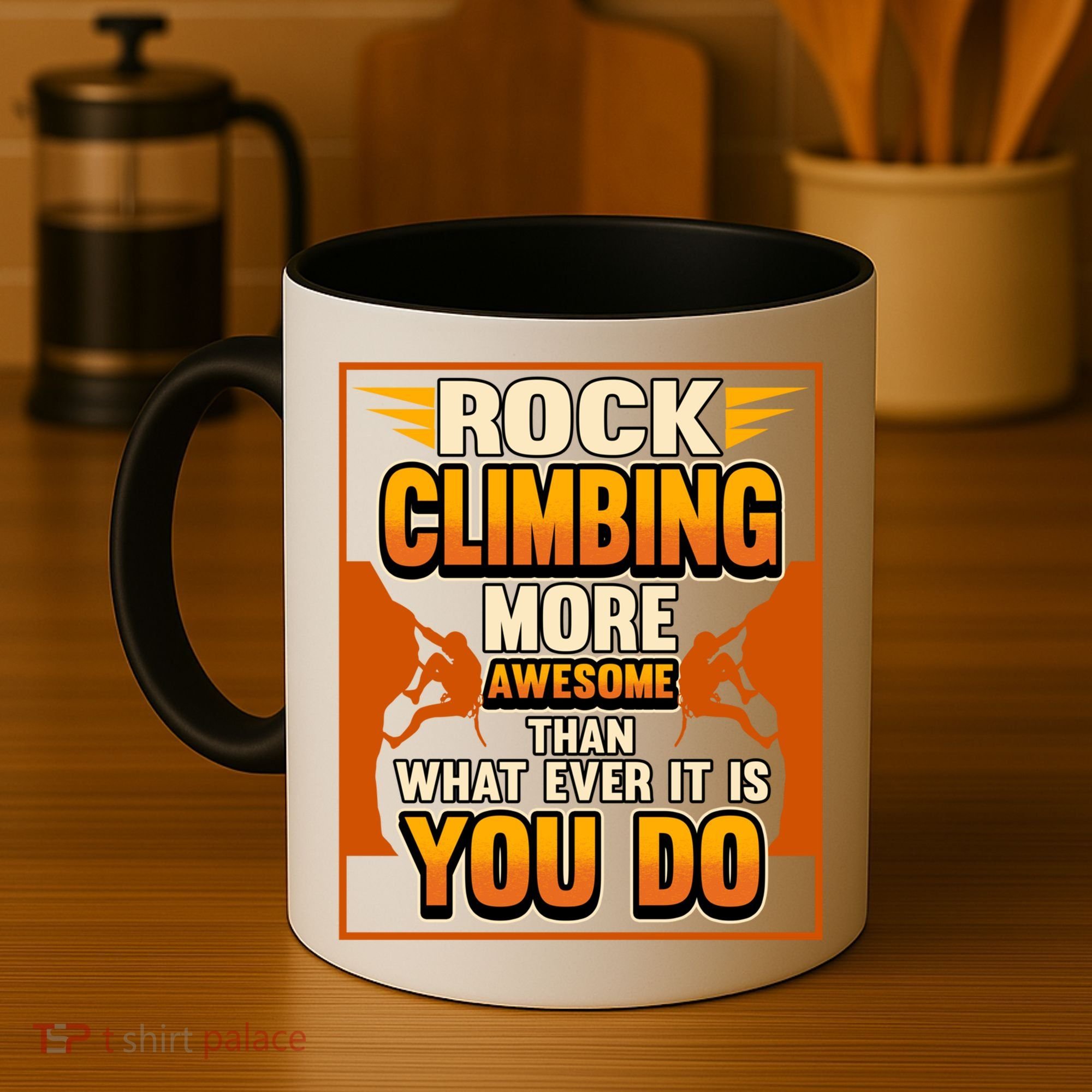 Rock Climbing More Awesome Male Female Climber Funny Gift Coffee Mug